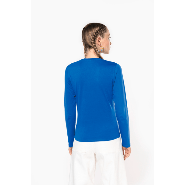 Royal blue long hotsell sleeve t shirt womens